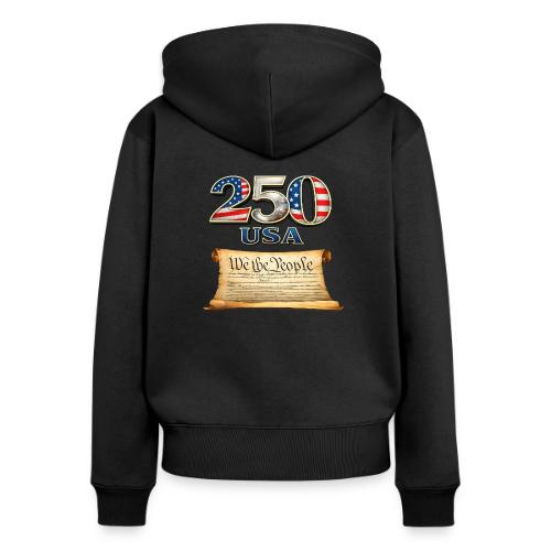 250th anniversary celebration of America - Women's Premium Organic Zip Hoodie