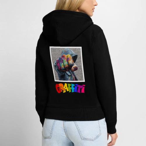 Graffiti: Urban Expression - Women's Premium Organic Zip Hoodie