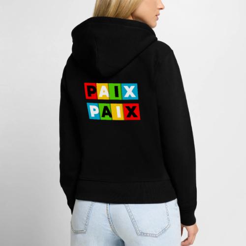 Peace in Colour - Women's Premium Organic Zip Hoodie