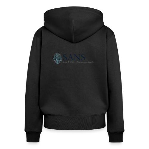 SANS logo dark - Women's Premium Organic Zip Hoodie