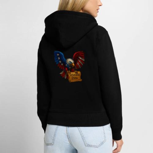 Veterans Press Bald Eagle - Women's Premium Organic Zip Hoodie