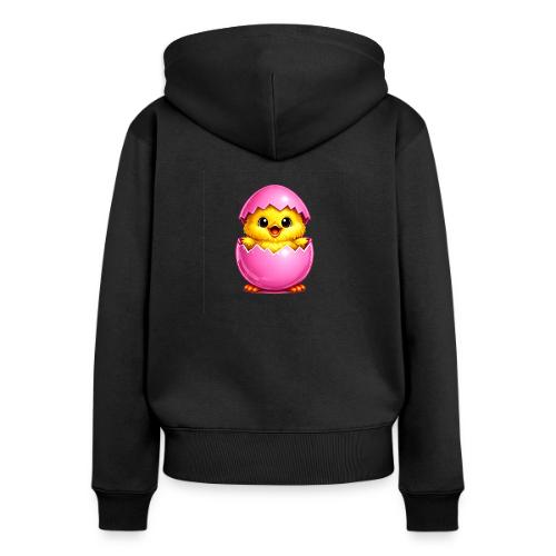 Easter Chick Pink - Women's Premium Organic Zip Hoodie