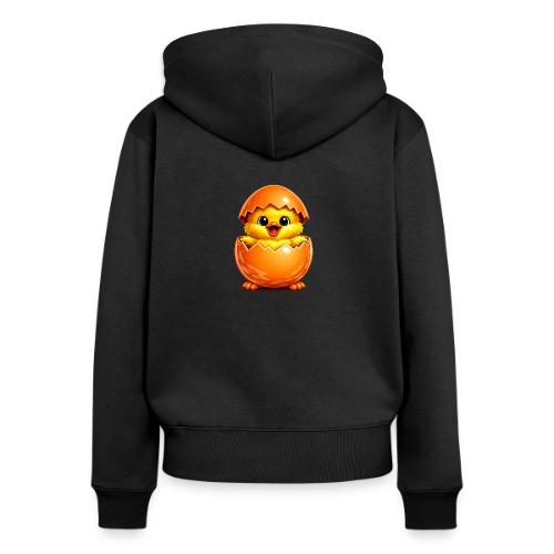 Easter Chick Orange - Women's Premium Organic Zip Hoodie