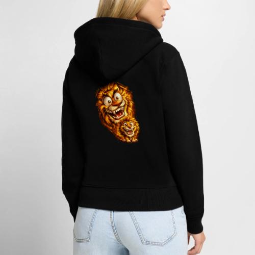Crazy Double Lion Streetwear - Women's Premium Organic Zip Hoodie