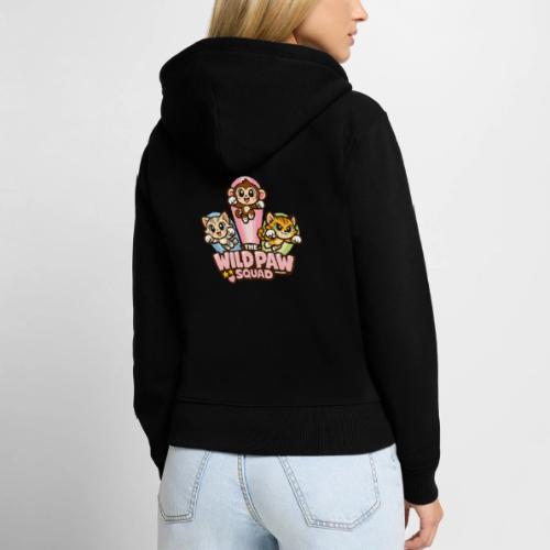 Wild Paw Squad Cute Animal Friends - Women's Premium Organic Zip Hoodie