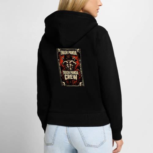 Midnight Forager Raccoon Mushroom Hunter - Women's Premium Organic Zip Hoodie