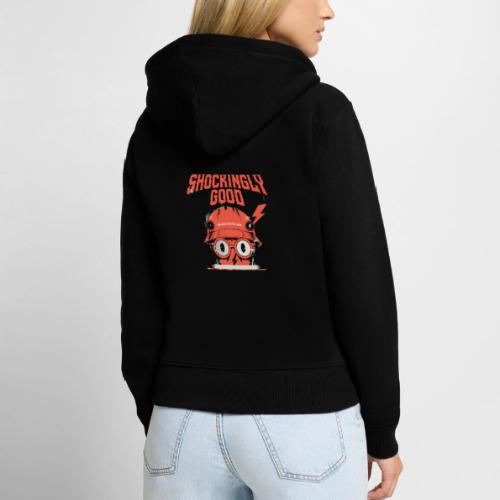 Funny Shockingly Good Electrician - Women's Premium Organic Zip Hoodie