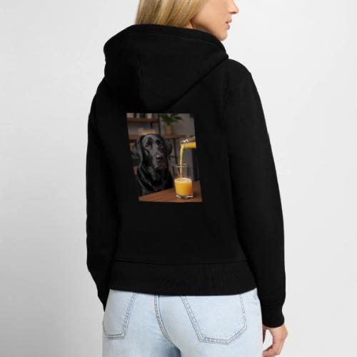 Golden Retriever Chill Juice Vibes - Women's Premium Organic Zip Hoodie