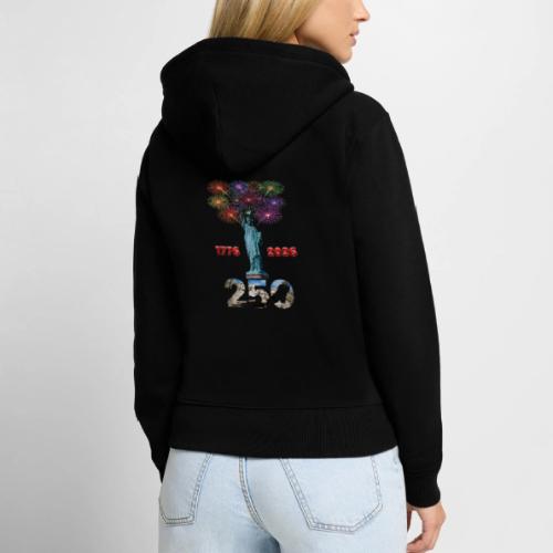 1776 - 2026 | 250 Years USA | Fireworks - Women's Premium Organic Zip Hoodie