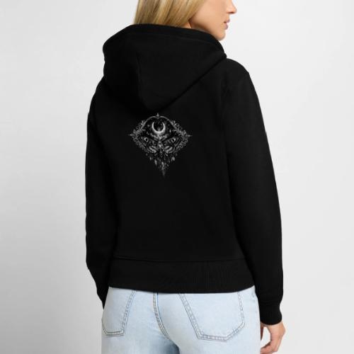Crescent Moth - Women's Premium Organic Zip Hoodie