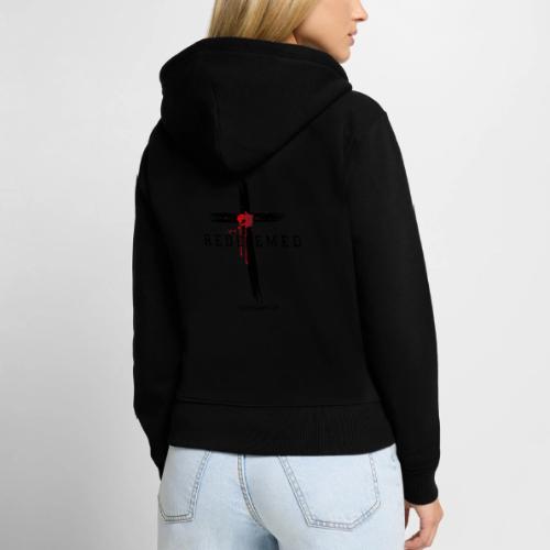 Redeemed by the blood of Jesus - Ephesians 1:7 - Women's Premium Organic Zip Hoodie