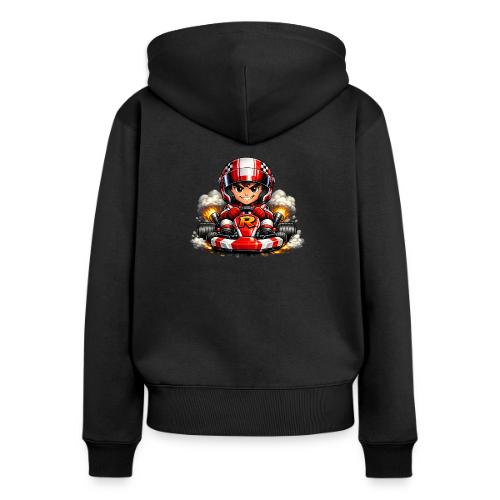 Carcadelogoracerfront - Women's Premium Organic Zip Hoodie