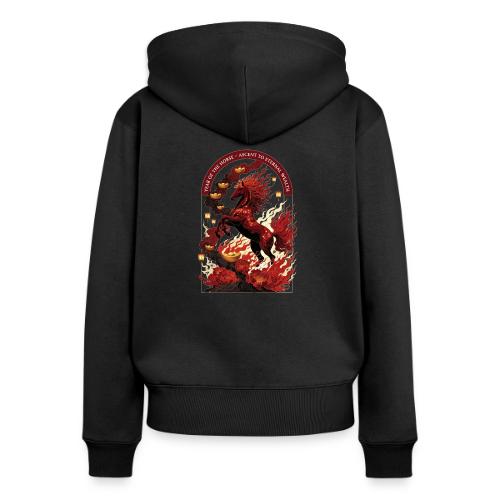 Year of the Horse Rise T Shirt,Lunar New Year Gift - Women's Premium Organic Zip Hoodie