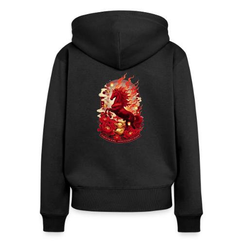 Year of the Horse Ascent T Shirt, Lunar New Year - Women's Premium Organic Zip Hoodie