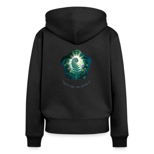 Easter Unfurl in Light Resurrection T Shirt, Gift - Women's Premium Organic Zip Hoodie