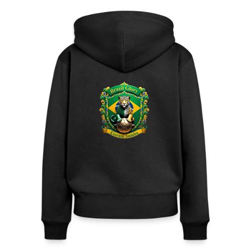 Brazil Jaguar Glory Tee, Brazilian Pride Gift - Women's Premium Organic Zip Hoodie
