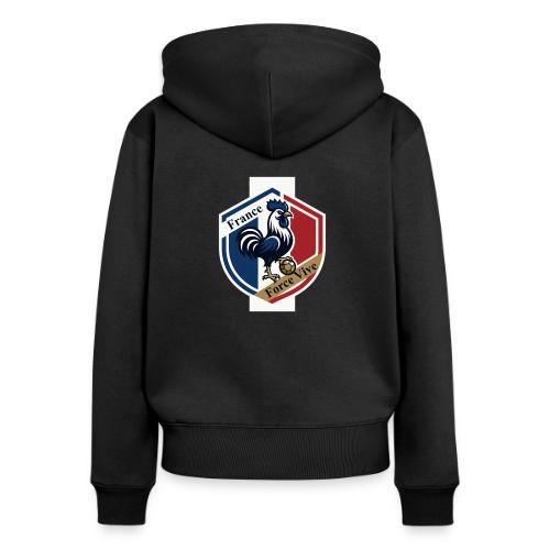 France Rooster T-Shirt, Bleu-Blanc-Rouge gift - Women's Premium Organic Zip Hoodie