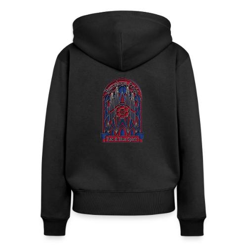 Barcelona Scarlet Pride T Shirt, Vibrant City Gift - Women's Premium Organic Zip Hoodie