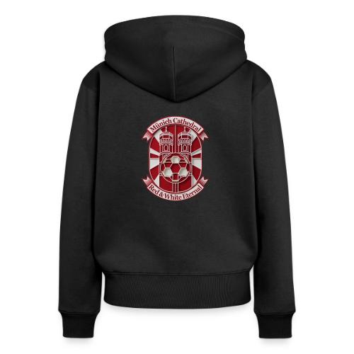 Munich Cathedral T Shirt, German Football Fan Gift - Women's Premium Organic Zip Hoodie