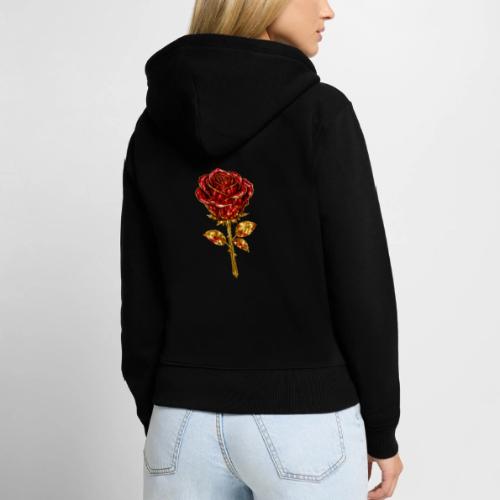 Golden Rose - Women's Premium Organic Zip Hoodie