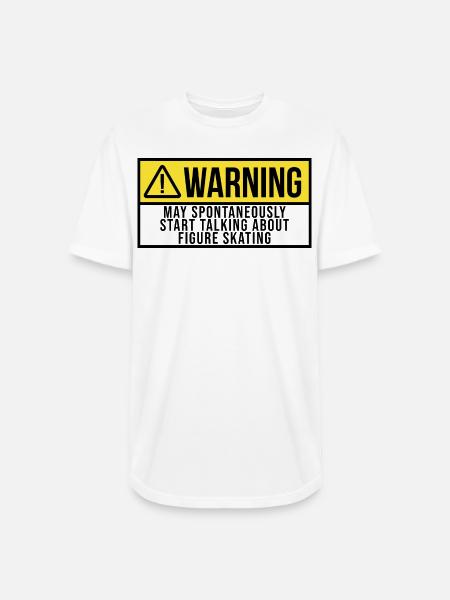 Figure Skate - Long Body Men’s T-Shirt - white