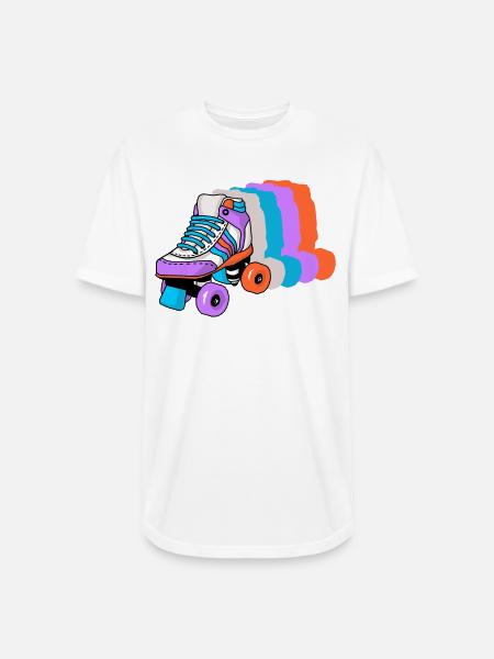Roller Skating Skater - Long Body Men’s T-Shirt - white