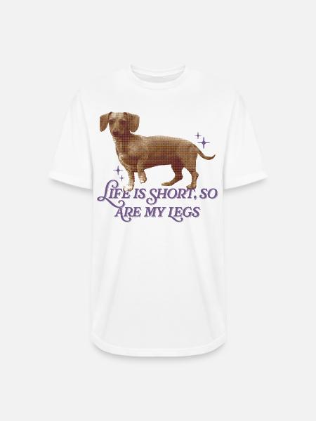 Life Is Short  - Long Body Men’s T-Shirt - white
