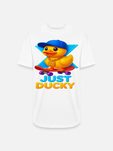 Just Ducky X22 - Long Body Men’s T-Shirt - white