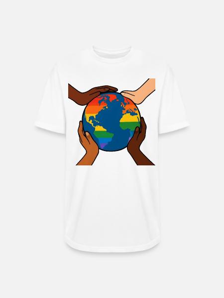 Unity in Diversity - Long Body Men’s T-Shirt - white