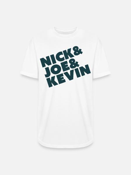 Nick & Joe & Kevin - Long Body Men’s T-Shirt - white