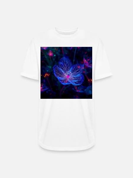 Translucent Blue - Long Body Men’s T-Shirt - white