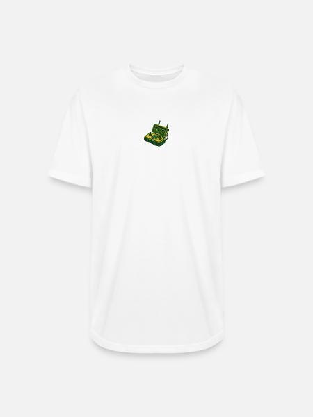 Drone Remote Controller Logo - Long Body Men’s T-Shirt - white