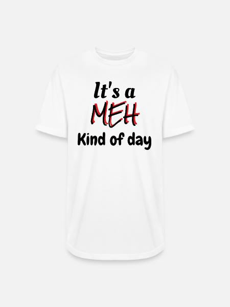 MEH - Long Body Men’s T-Shirt - white