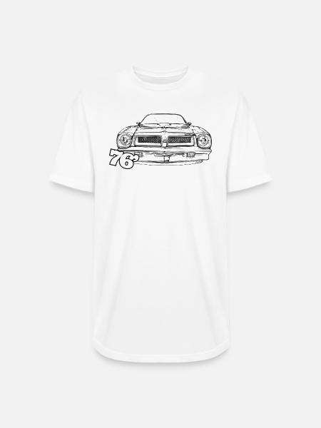 76 FIREBIRD TRANS AM - Long Body Men’s T-Shirt - white
