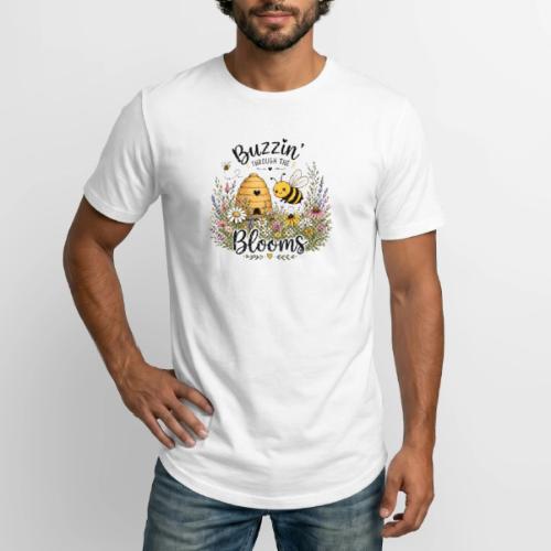 Buzzin' Through The Blooms - Long Body Men’s T-Shirt
