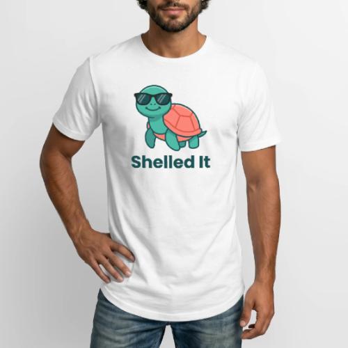 Funny Turtle Sunglasses Shelled It Cute Gift - Long Body Men’s T-Shirt