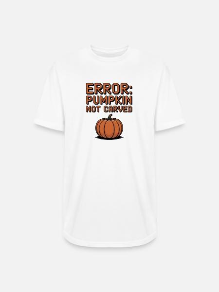 Error: Pumpkin Not Carved - Long Body Men’s T-Shirt - white