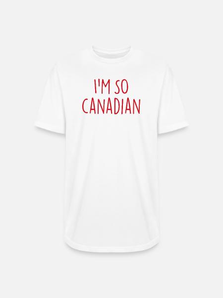 I am so Canadian Canada - Long Body Men’s T-Shirt - white