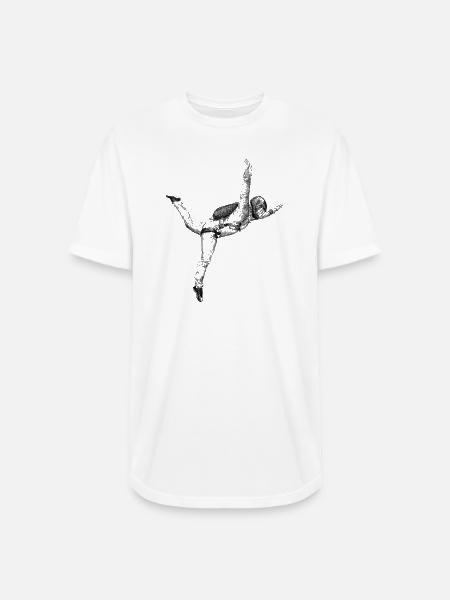 Freefly Skydiving - Long Body Men’s T-Shirt - white