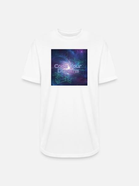 Code Your Dreams - Long Body Men’s T-Shirt - white