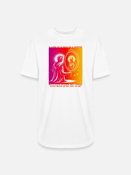 Radiant Self Mirror - Long Body Men’s T-Shirt - white
