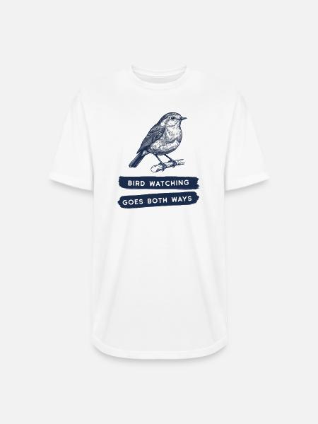 Bird Watching Goes Both Ways - Long Body Men’s T-Shirt - white