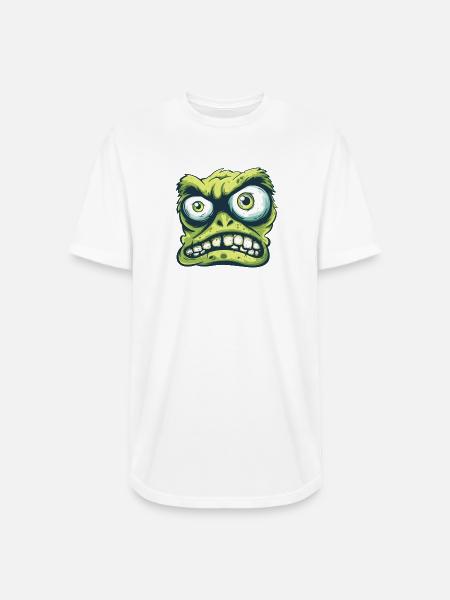Gremlin Grin Tee - Long Body Men’s T-Shirt - white