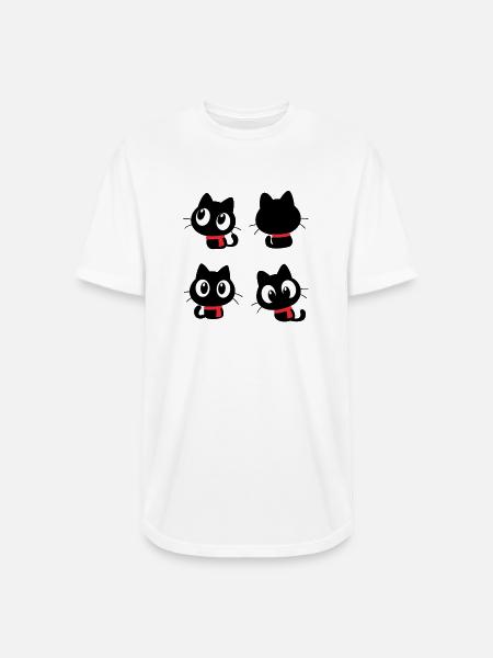 Noir Eyes Quartet - Long Body Men’s T-Shirt - white