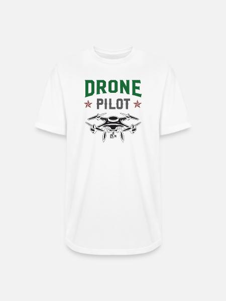 Drone Pilot - Long Body Men’s T-Shirt - white