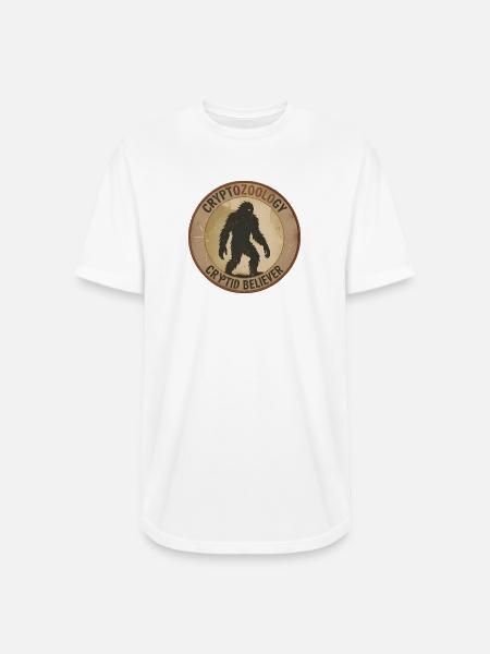 Cryptid Believer Sasquatch Coin - Long Body Men’s T-Shirt - white