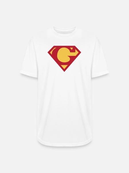 Letter G - Long Body Men’s T-Shirt - white