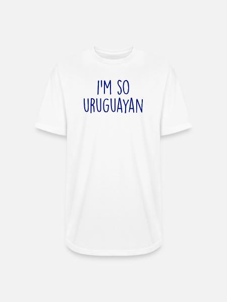 I'm so Uruguayan - Long Body Men’s T-Shirt - white