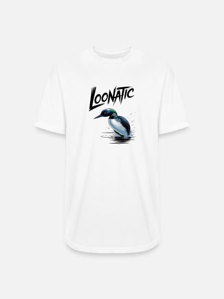 Loonatic Splash Loon Illustration - Long Body Men’s T-Shirt - white