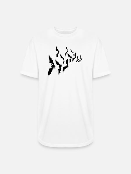 Bats - Long Body Men’s T-Shirt - white